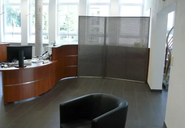 Empfangsbereich eines Unternehmens in Ettlingen